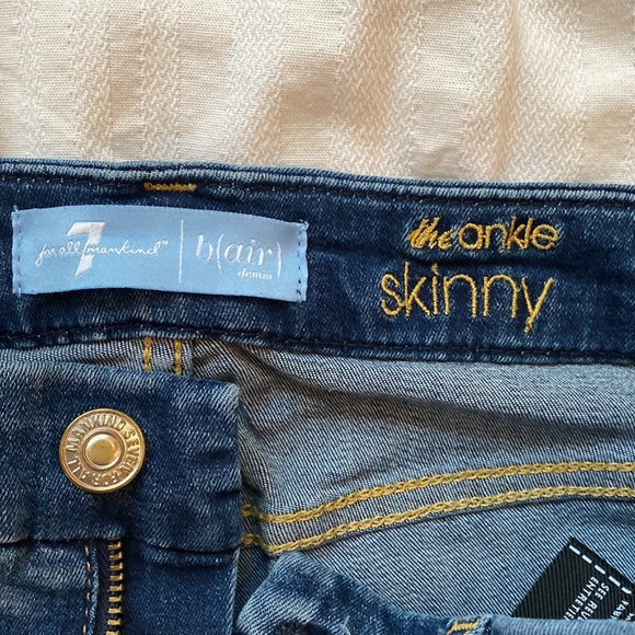 7 For All Mankind skinny ankle jean women size 25 - Picture 5 of 9